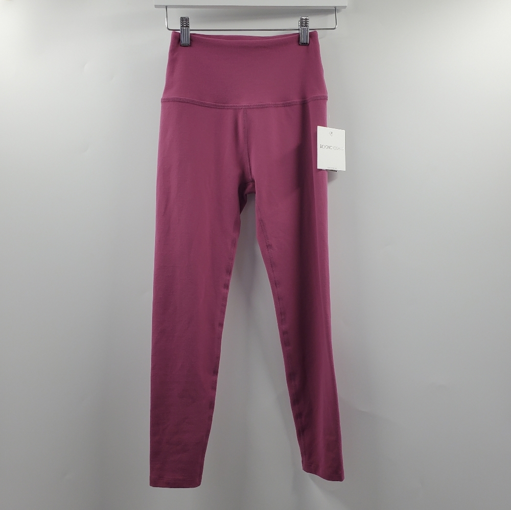 Beyond Yoga Caught In Midi High Waisted Legging Dusty Rose Pink NEW - Picture 1 of 7